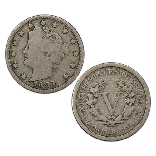 Bullionshark 1883 "No Cents" V Nickel 