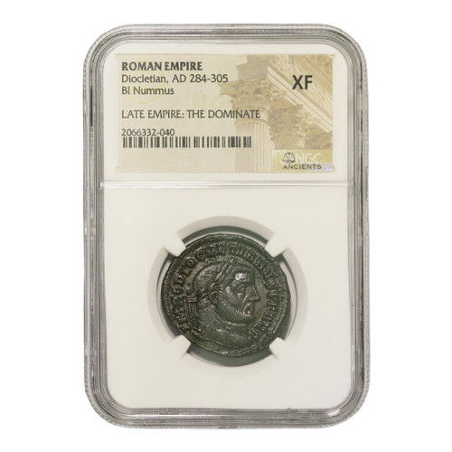 Bullionshark Roman AE of Diocletian (AD284-305) NGC (XF) 