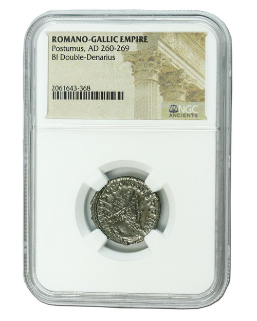 Bullionshark Roman Silver Antoninianus of Postumus (AD260-269) NGC (High grade) 