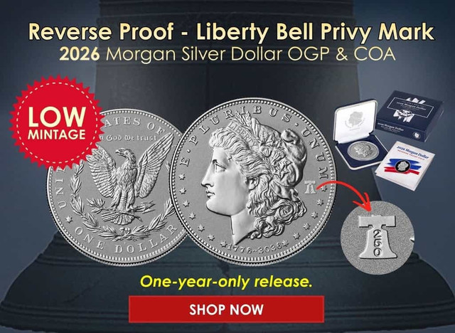 2026 Morgan Silver Dollar Reverse Proof Liberty Bell Privy Mark