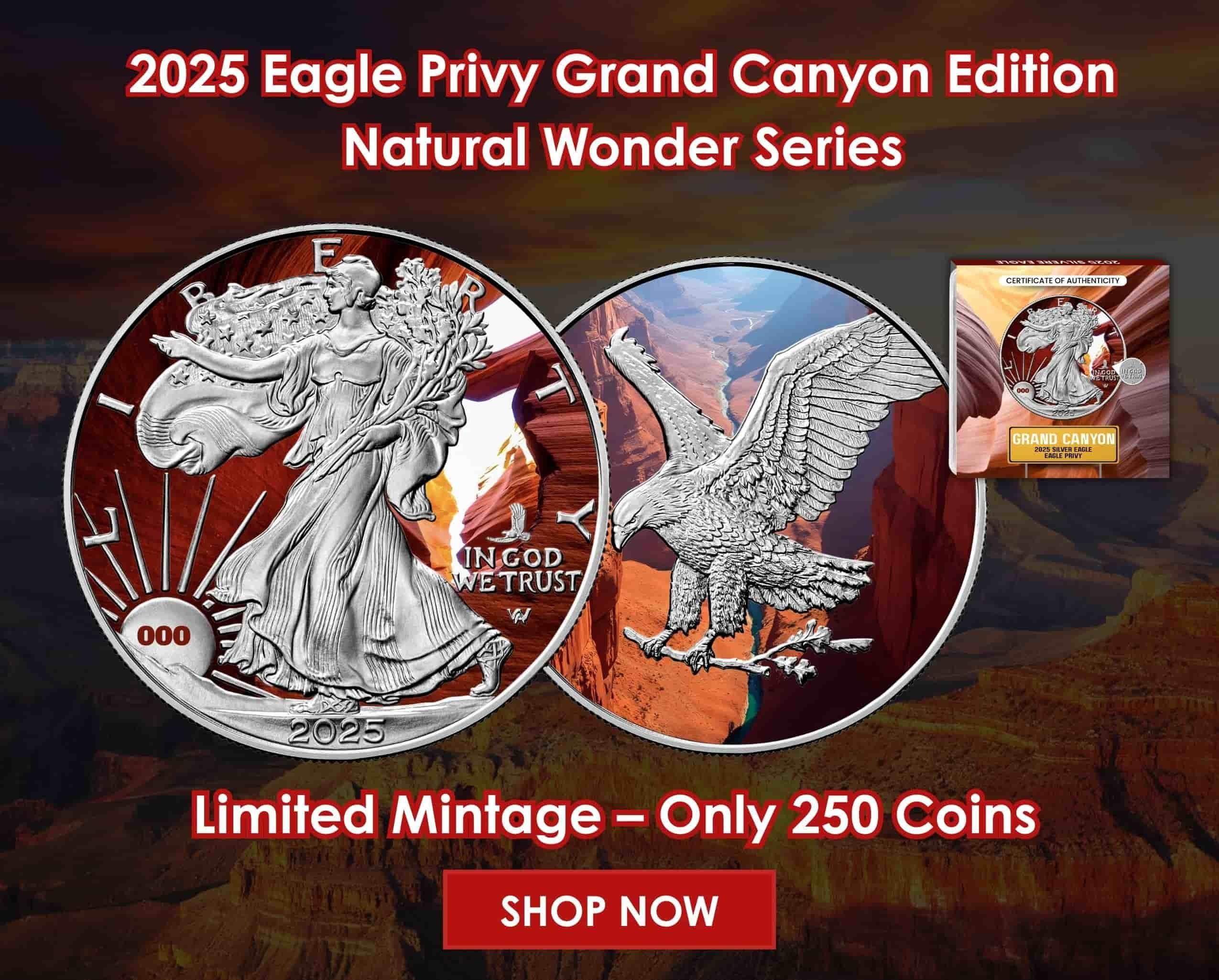 2025 Eagle Privy Silver Eagle Grand Canyon Edition - Natural Wonder Series