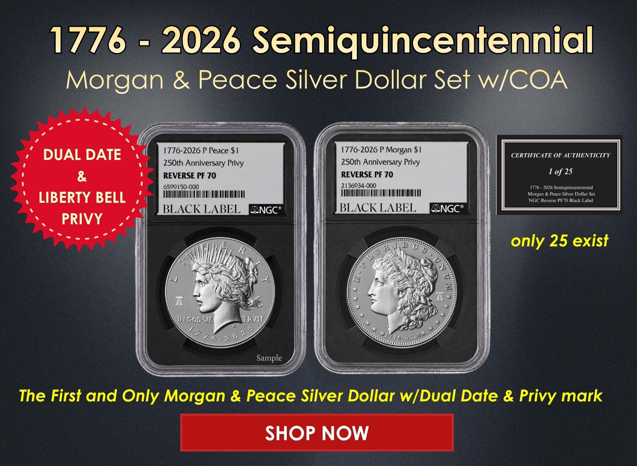 2026 Morgan Silver Dollar Reverse Proof Liberty Bell Privy Mark