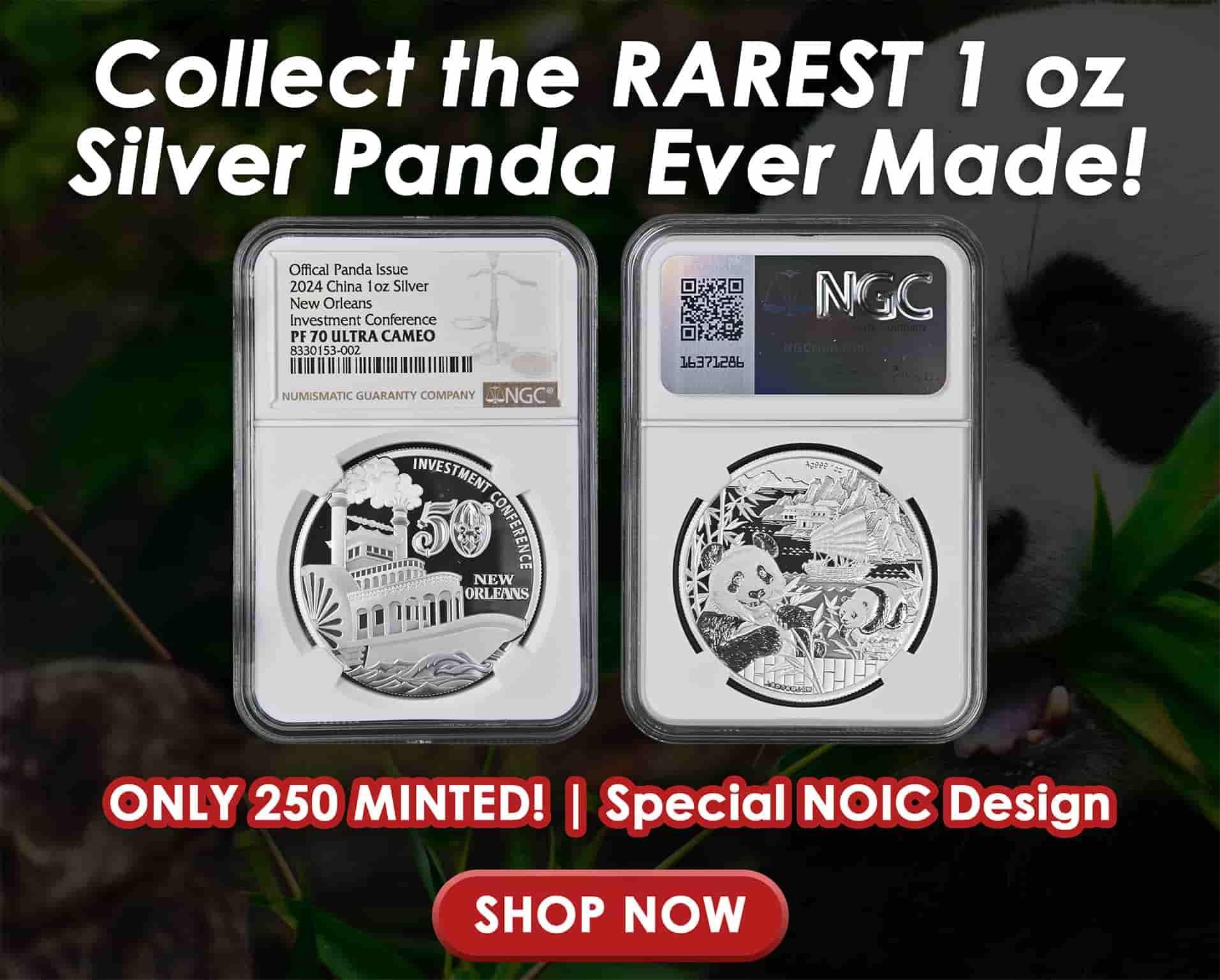 2024 1 oz Silver Panda "New Orleans Investment Conference" NGC PF70 UCAM - The Rarest Panda