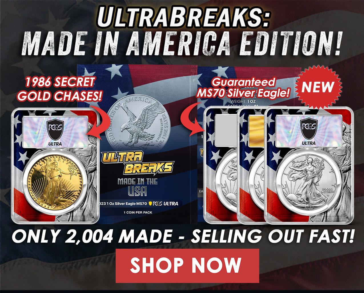 buy ultrabreaks silver eagles at Bullion Shark