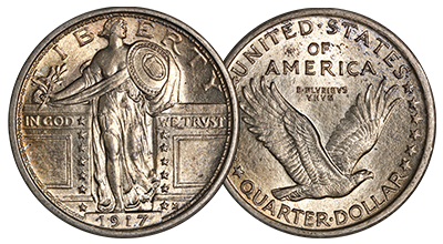 Standing Liberty Quarters