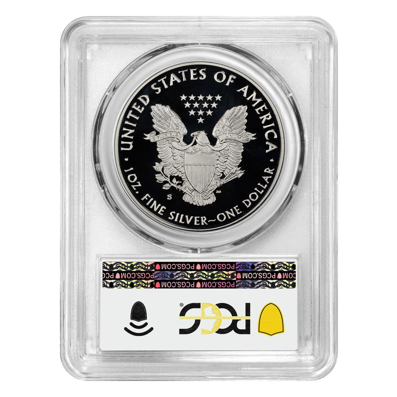 最高鑑定　PCGS-PR70 DCAM FDI パラオ アロワナ 2019 銀貨 bullionshark-1986-s-american-