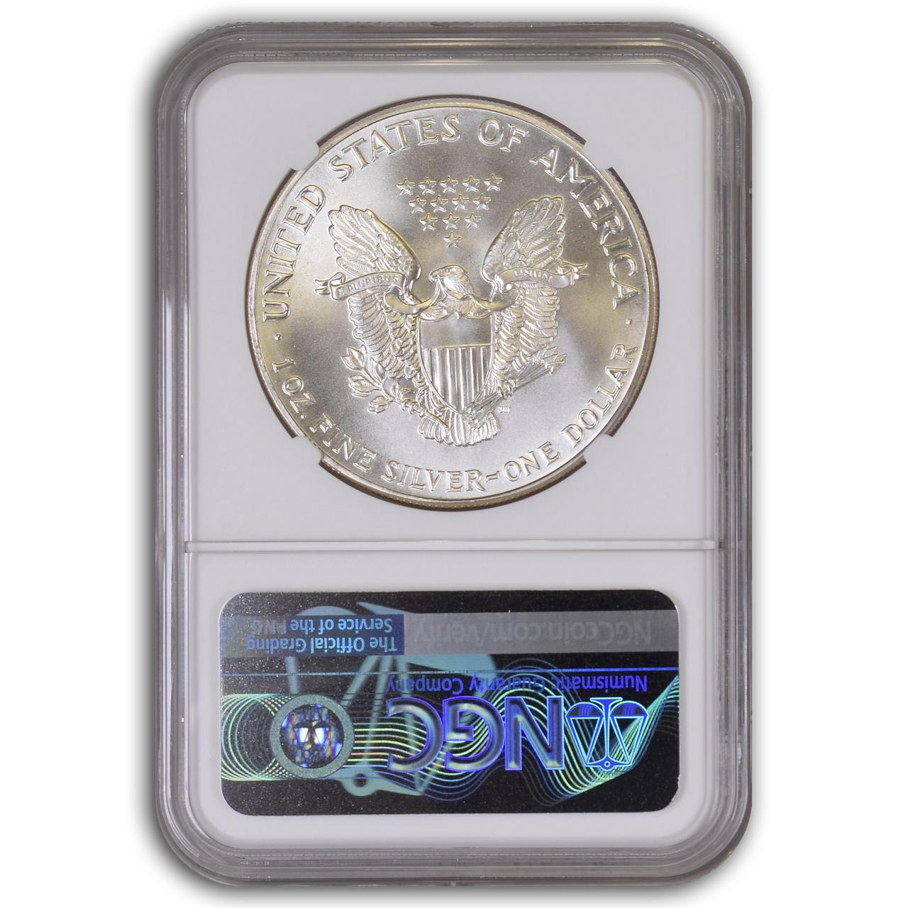 Buy 1986 Silver Eagle NGCX MS10 Online