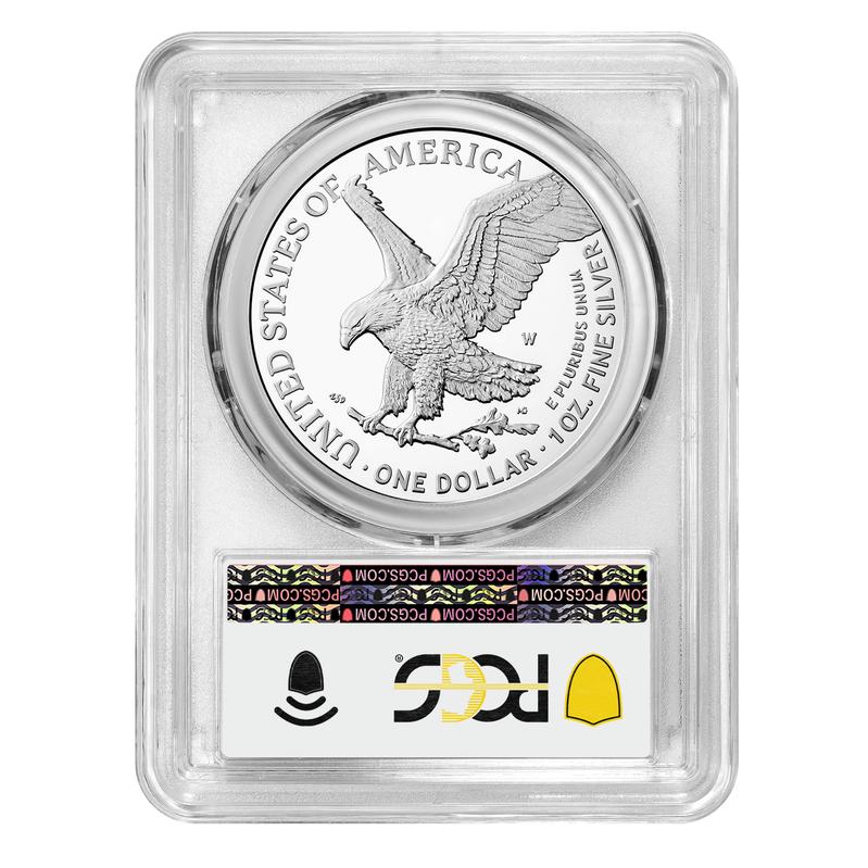 2023-W Proof Silver Eagle PCGS PR70 DCAM Blue Label