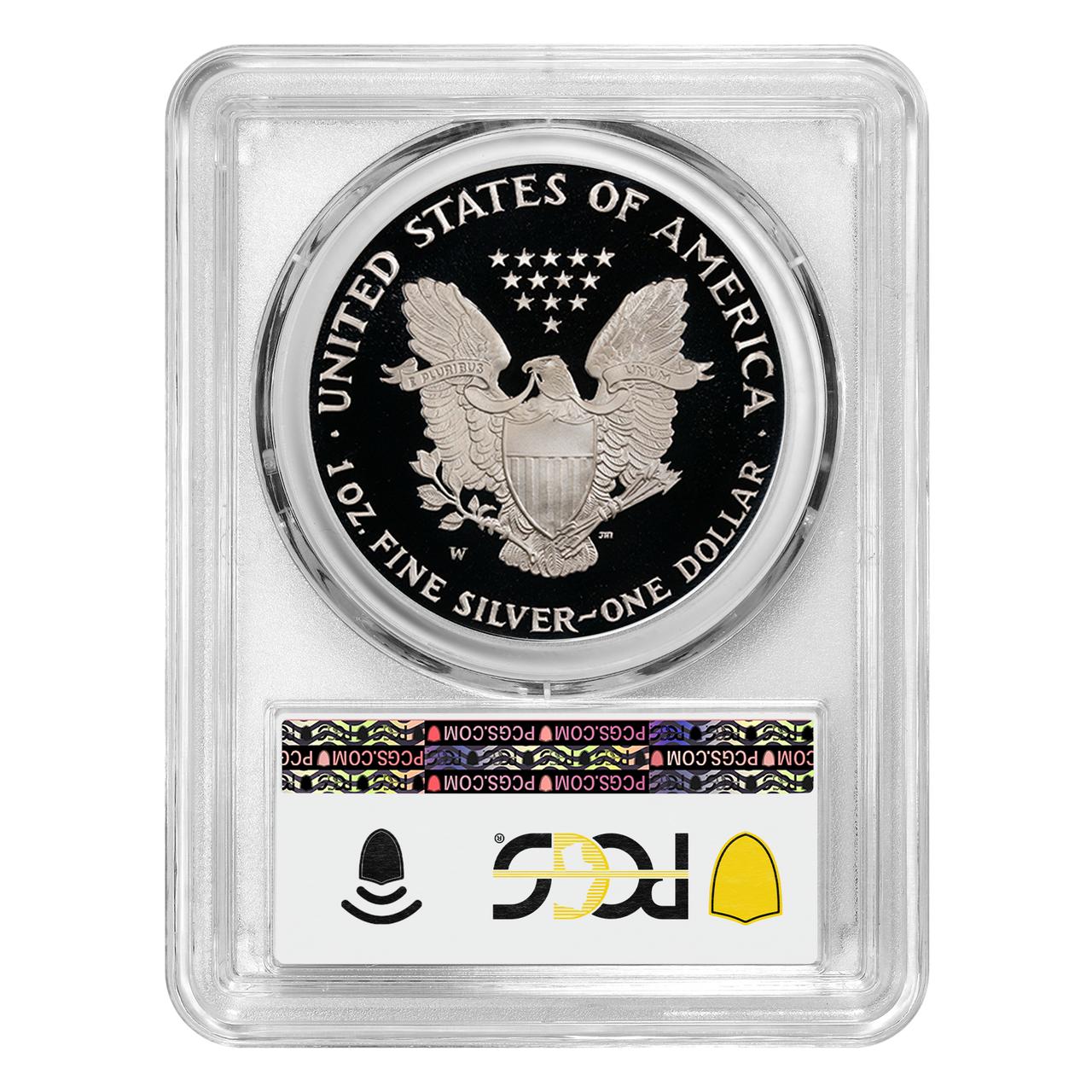 t7206様イーグル銀貨　PCGS 2020 2020-W Proof Silver Eagle PCGS PR70