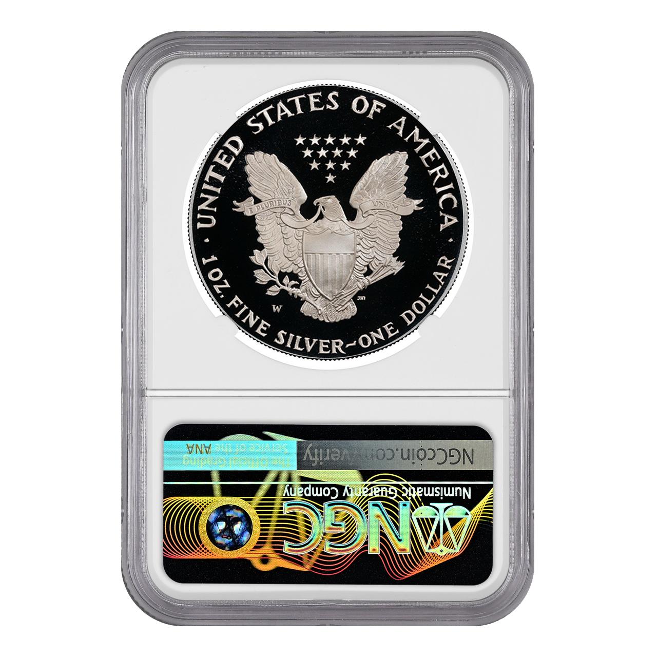 NGC 2020年 アメリカ 1ドル シルバーイーグル銀貨　PF70 UC 2020-W Proof Silver Eagle NGC PF70