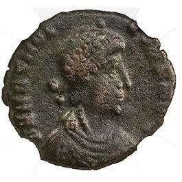 Roman AE3 of Arcadius (AD383-408) NGC (F)