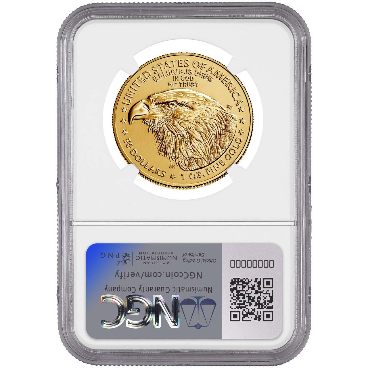 2021-W $50 Burnished Gold Eagle NGC MS70