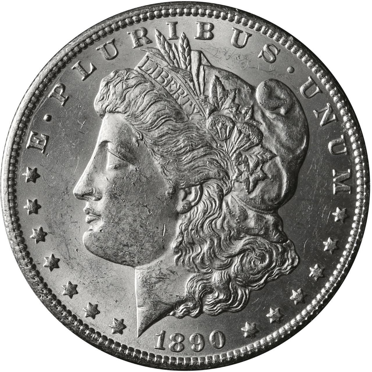 1890-CC Morgan Silver Dollar Brilliant Uncirculated - BU