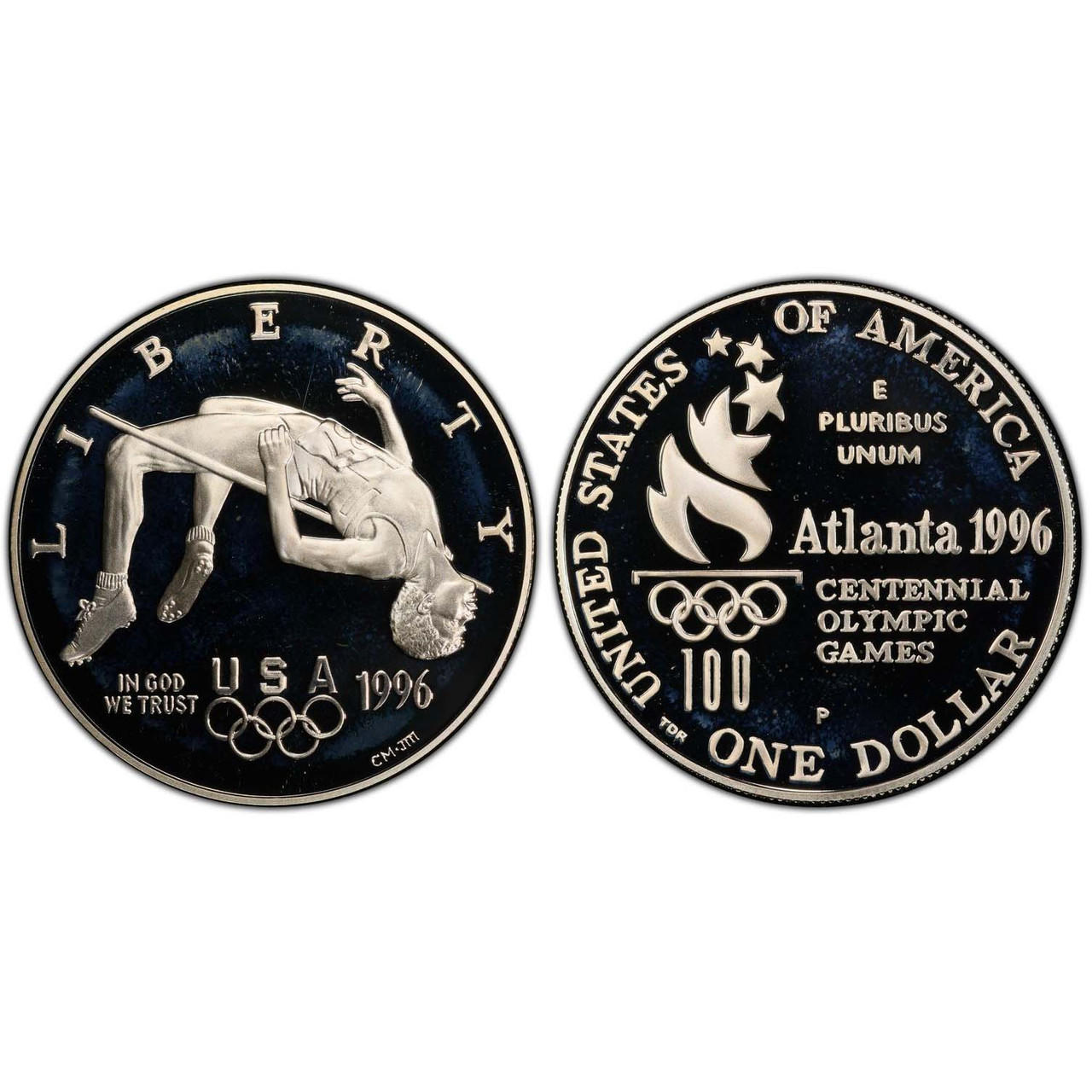 Buy 1996 High Jump Dollar GEM Proof online at Bullion Shark.