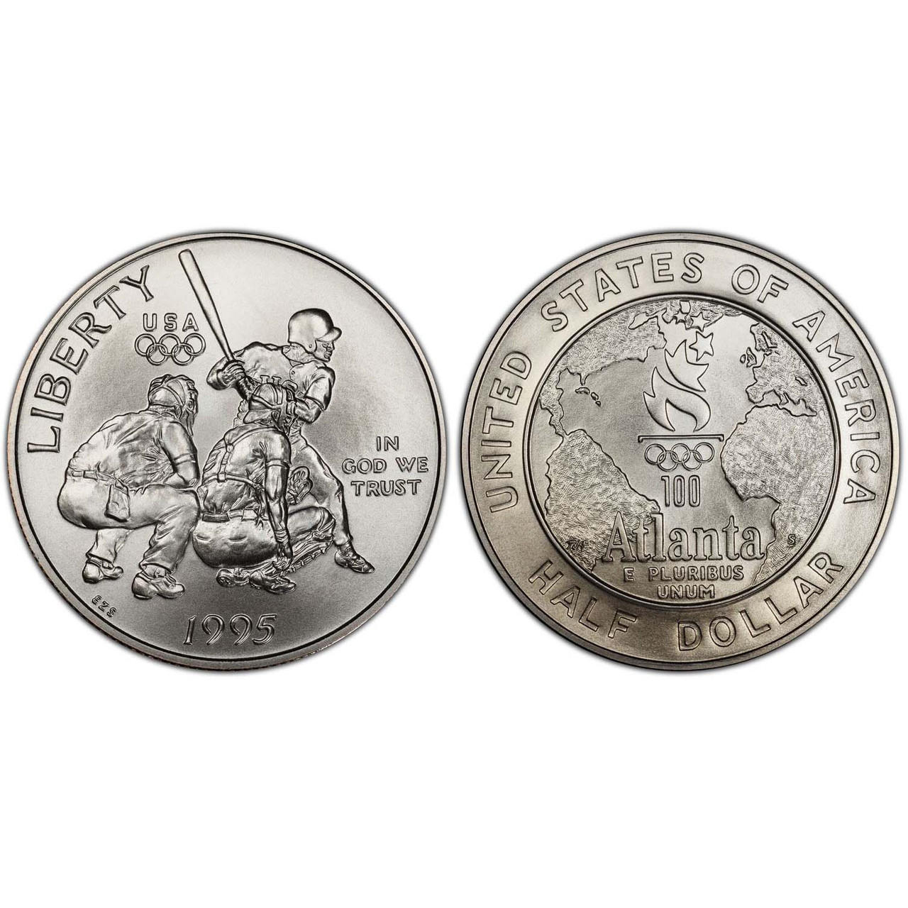 Buy 1995 Baseball Half Dollar Brilliant Uncirculated online at