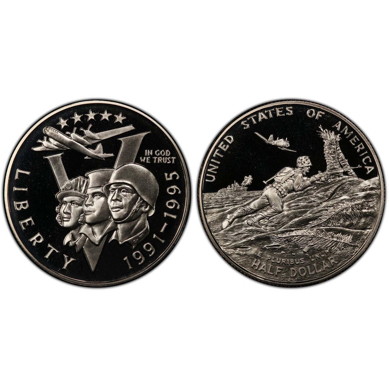 Buy 1993 WWII Half Dollar GEM Proof online at Bullion Shark.
