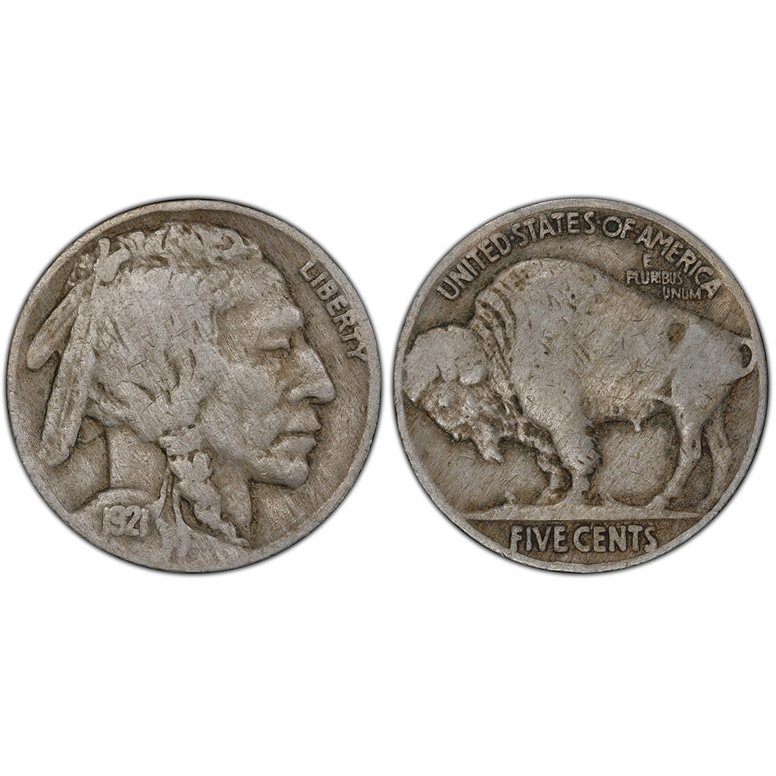 Buy 1921 Buffalo Nickel online at Bullion Shark.