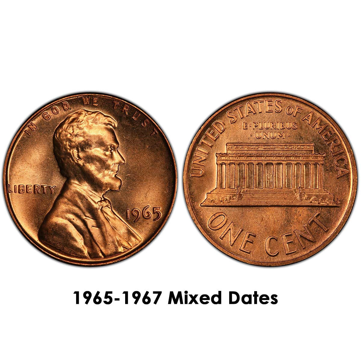 1965-67 SMS Penny GEM Uncirculated (Roll of 50)