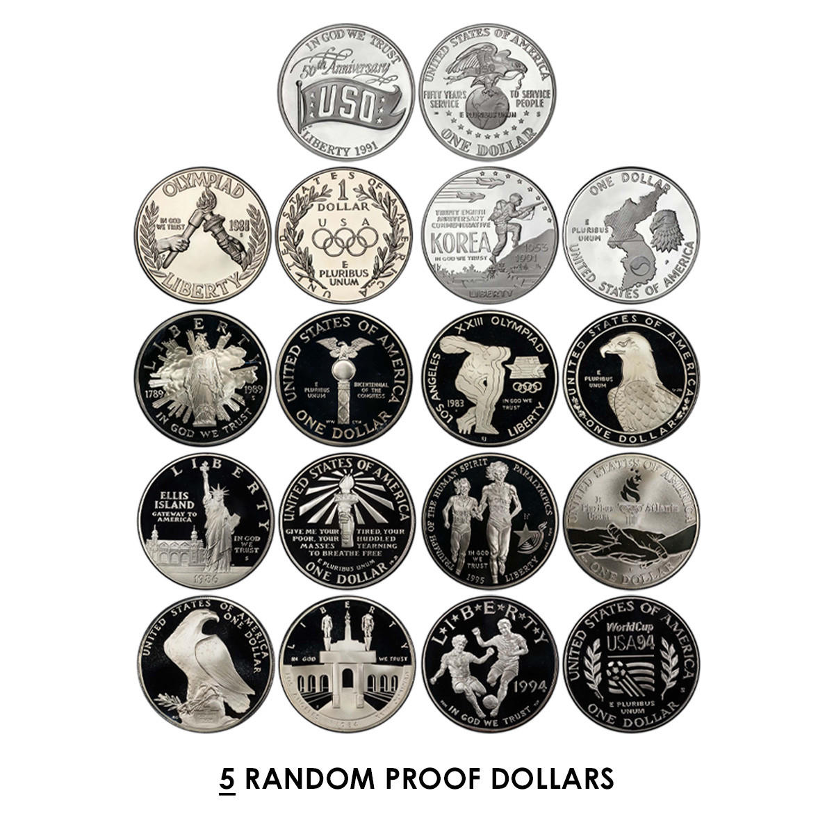 コレクション ONE PIECE Silver Proof Coin Set The-Complete-Morgan-And-Peace-