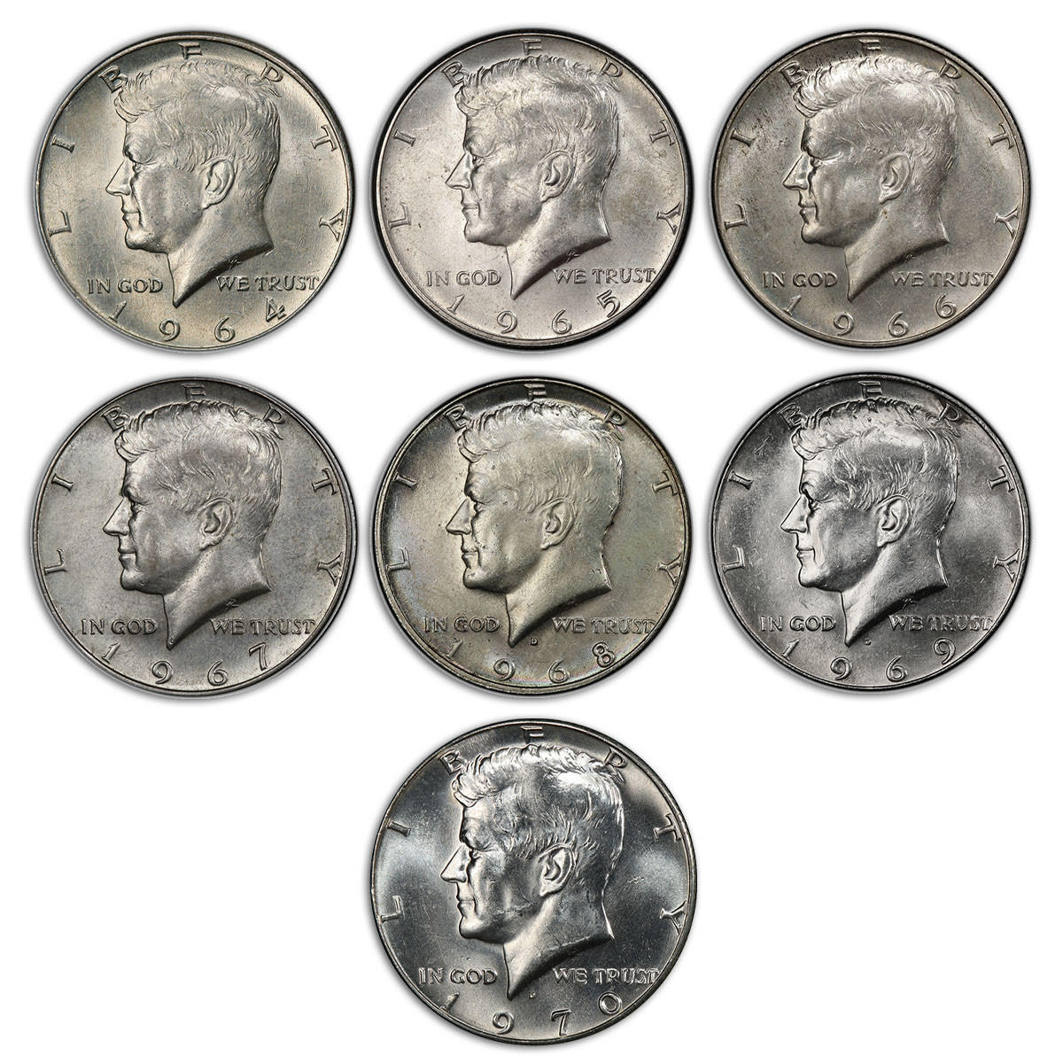 Buy 1964-1970 Silver Kennedy Half Dollar Collection Online