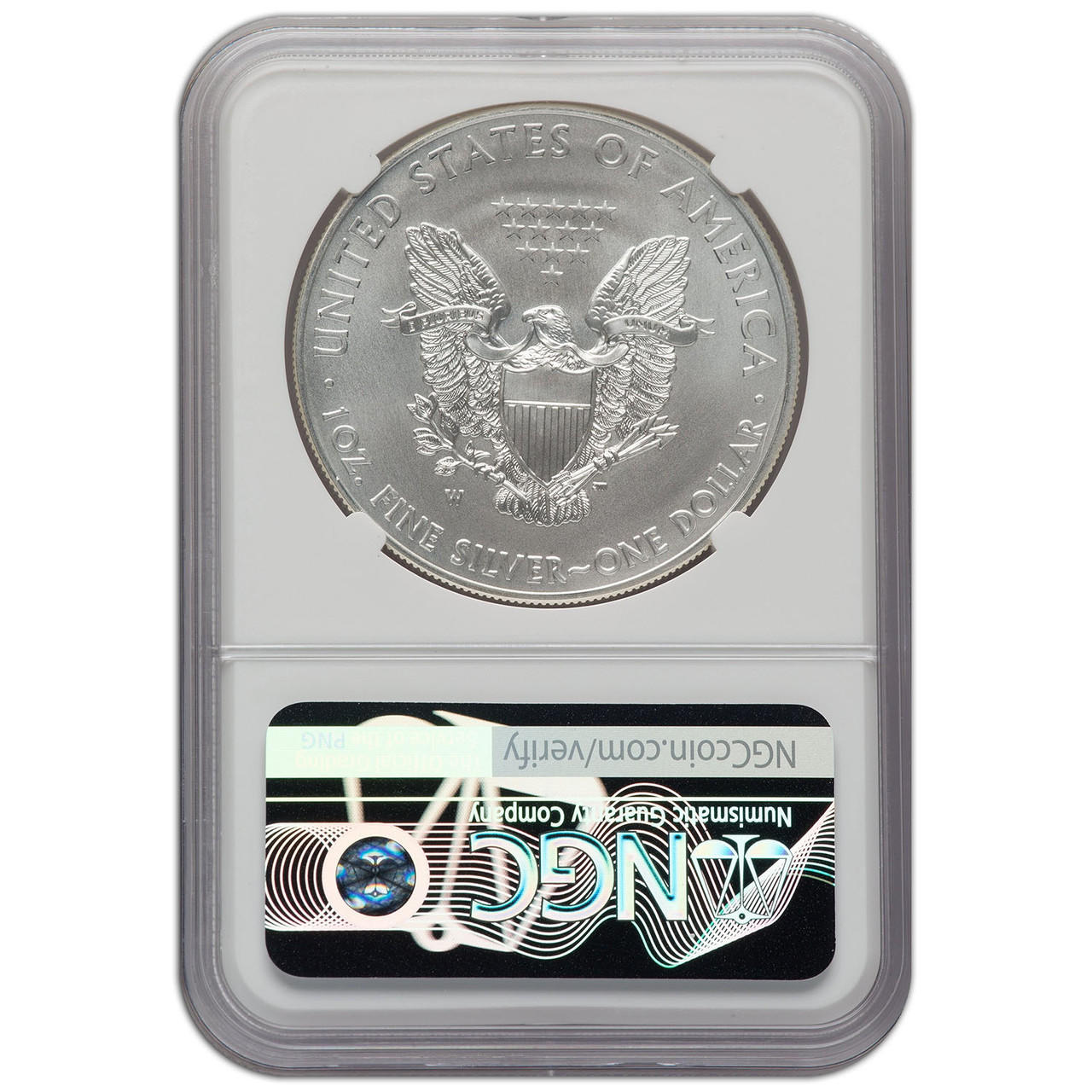 2013-W Burnished Silver Eagle NGC MS70 - Mike Castle Signed