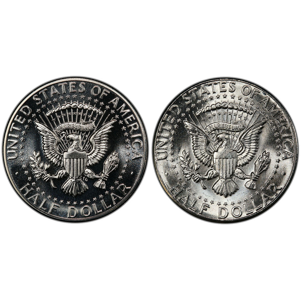 Buy 1964 Kennedy Half Dollar Proof & Uncirculated 2pc Set