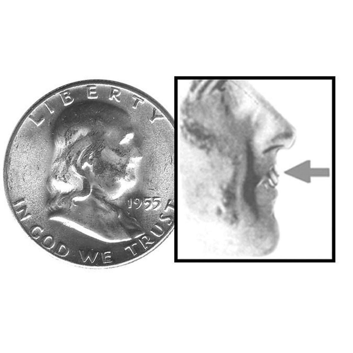 1955 Franklin Half Dollar - Standard \u0026 \, image size:1200x1200