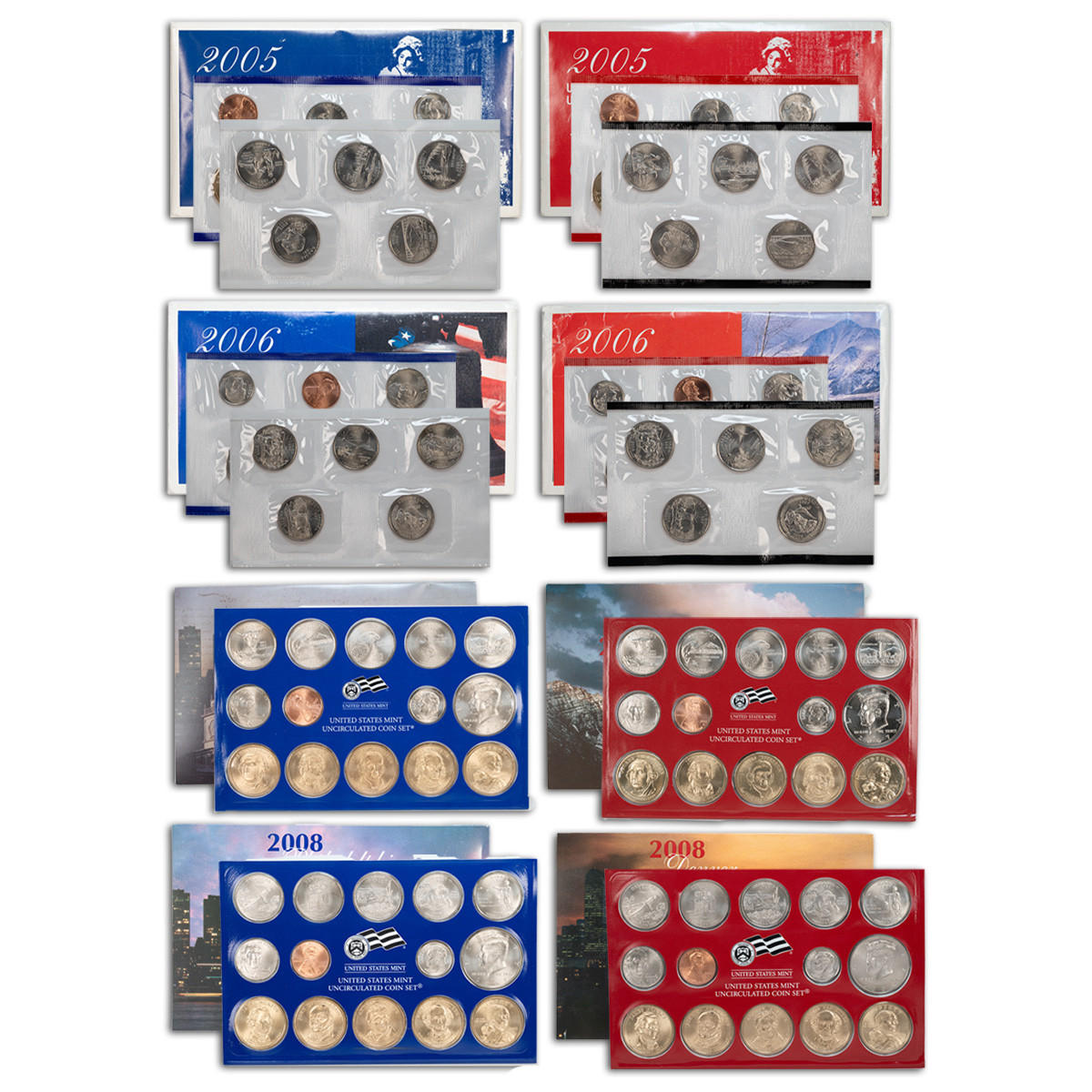 コレクション US Quarters Proof Set 2005 2008-20012 2008 S US Mint Quarters Proof Set OGP at Amazon's