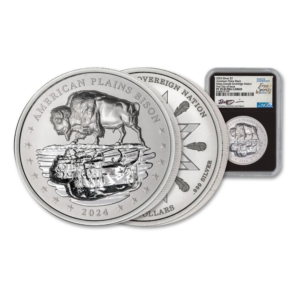 Buy 2024 2 oz Silver Bison Mesa Grande Free Spirits Online
