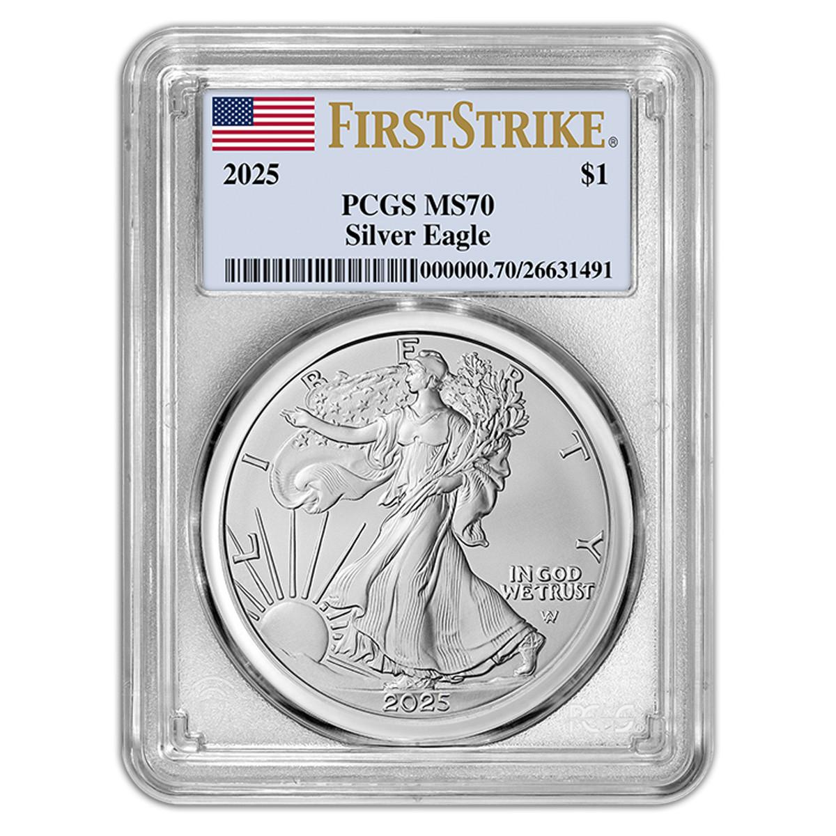 2025年 パンダ銀貨 10元 PCGS MS70 Buy 2025 Silver Eagles Online - Bullion Shark