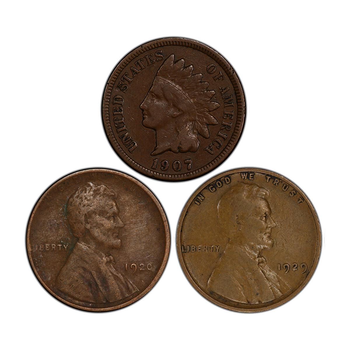 The 20th Century Panic Penny Collection: Stock Market Down 50%!