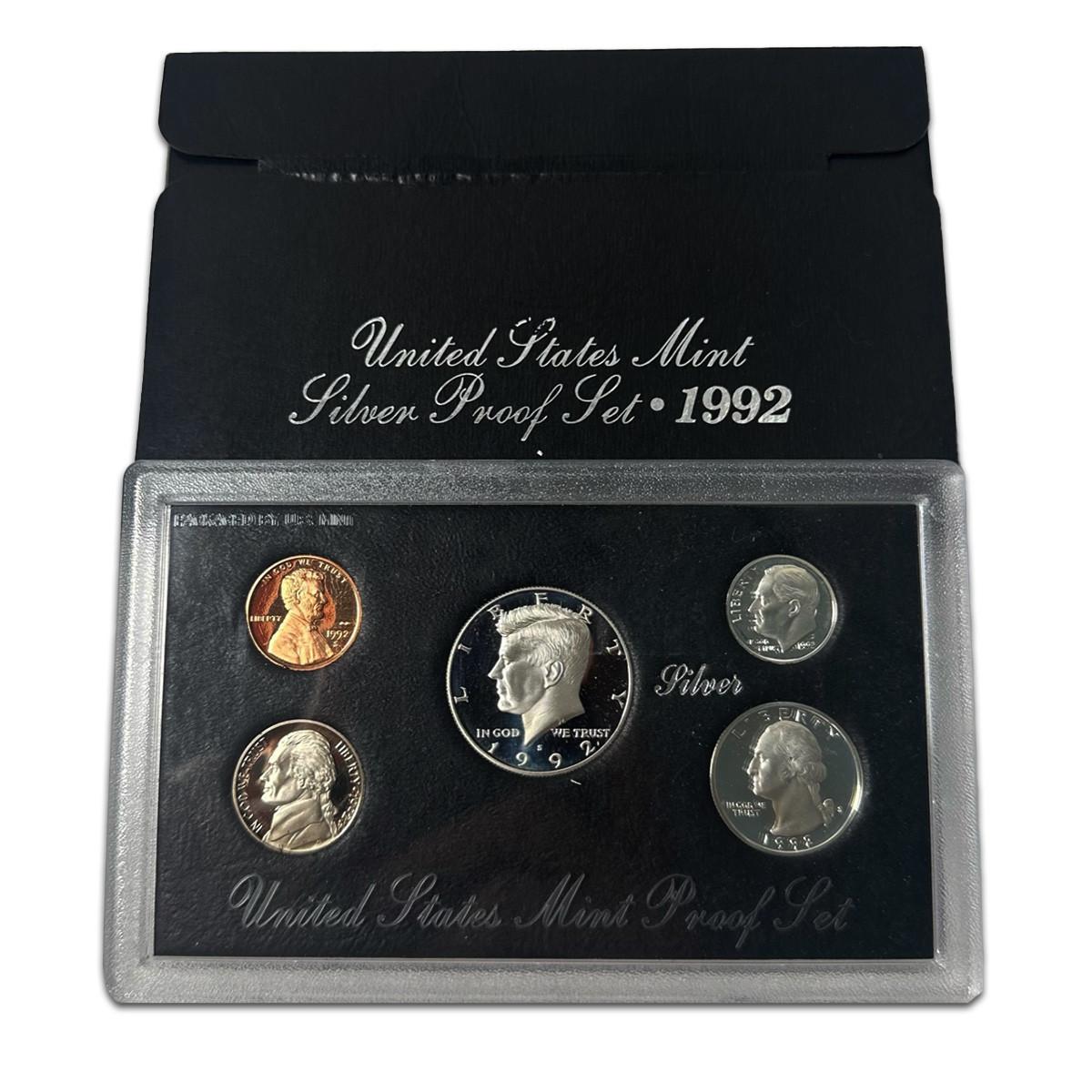 コレクション 1992 United States mint silver proof set 1992 Silver Proof Set - US Mint Proof Sets For Sale