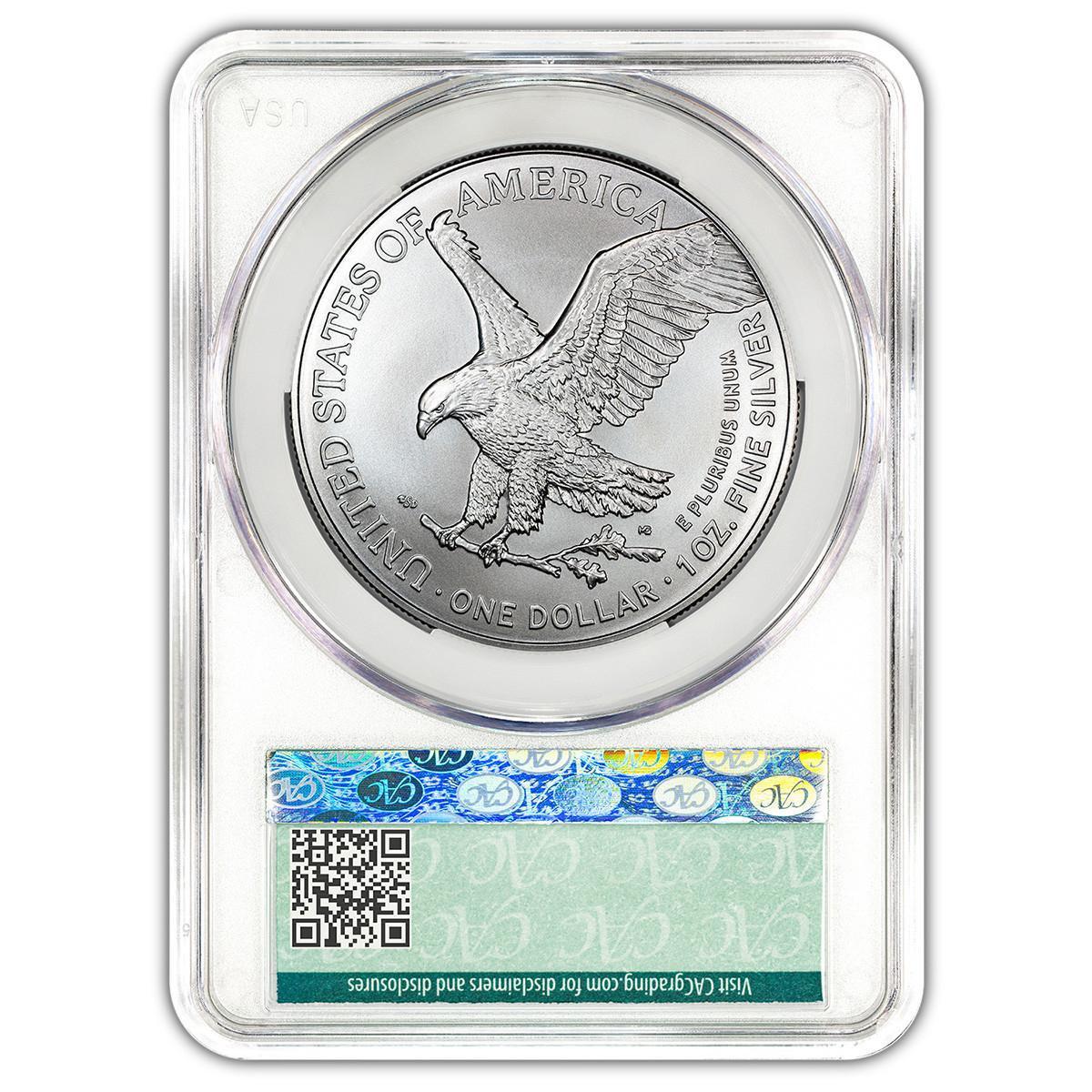 Buy 2025 $1 American Silver Eagle CAC MS70 Don't Tread on Me