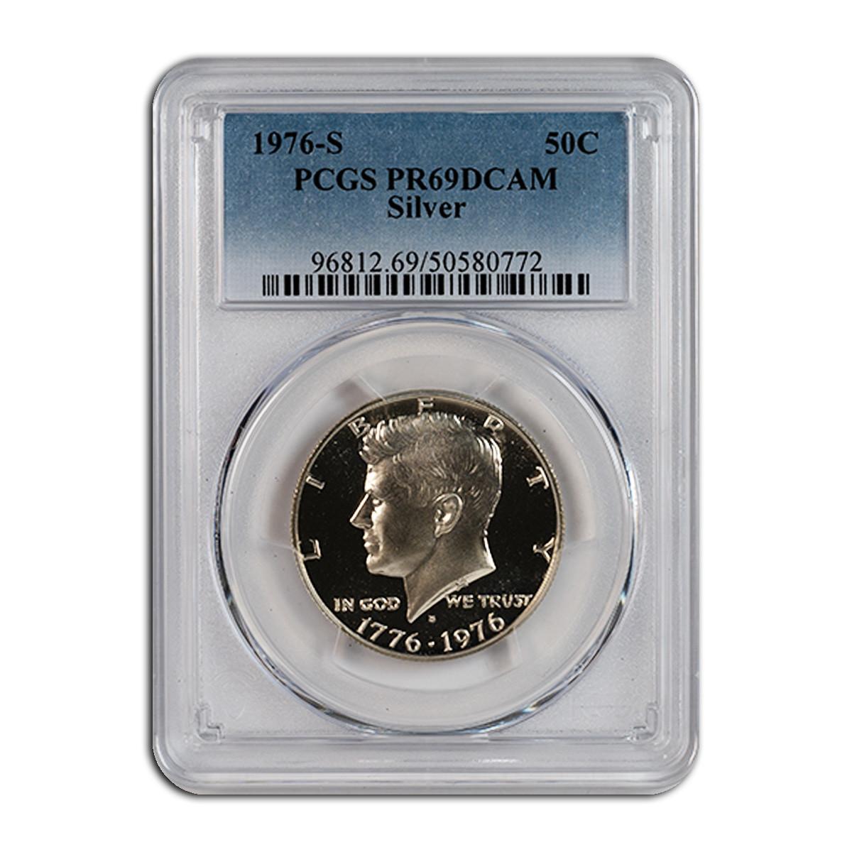 Buy 1976-S Silver Bicentennial Kennedy Half Dollar PCGS PR69
