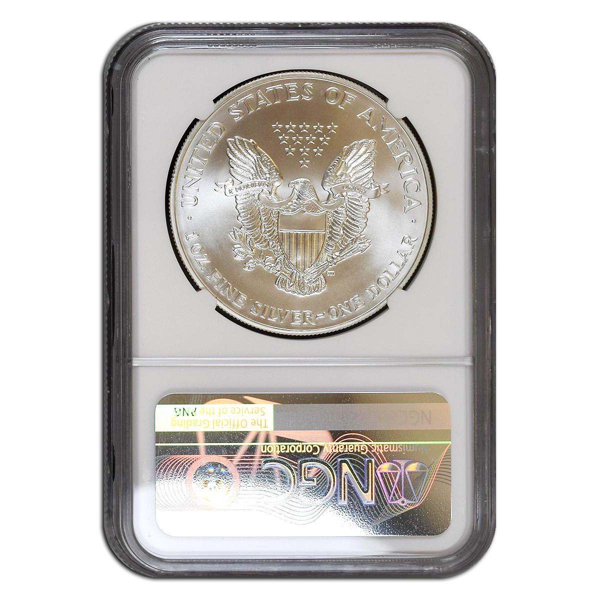 Buy 2000 Silver Eagle Coin NGC MS69 Millennium Set - Mercanti