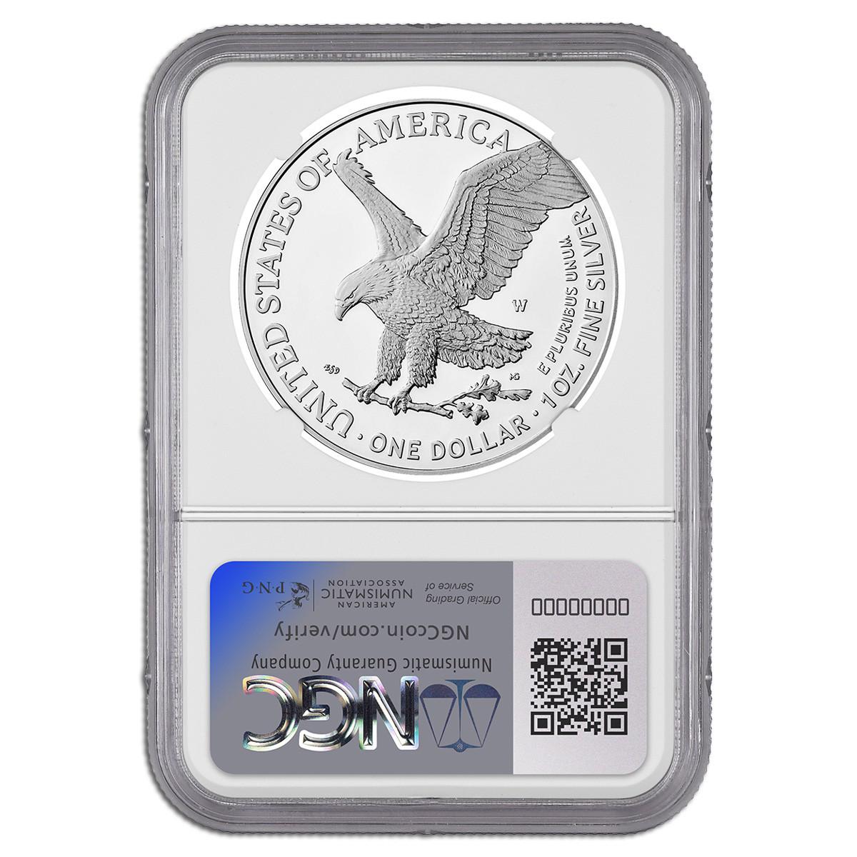 2025-W Proof Silver Eagle NGC PF70 UCAM Brown Label
