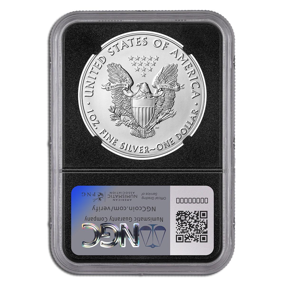 2009 Silver Eagle NGC MS70 - Black Label (Limited Edition 1 of 30