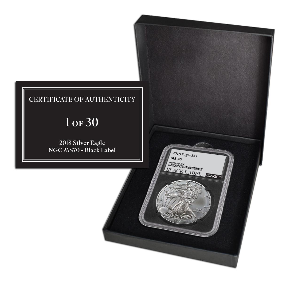 ★イーグル銀貨 PCGS MS70 FS Black Label 3セット ☆イーグル銀貨 PCGS MS70 FS Black Label 3セット 貨幣
