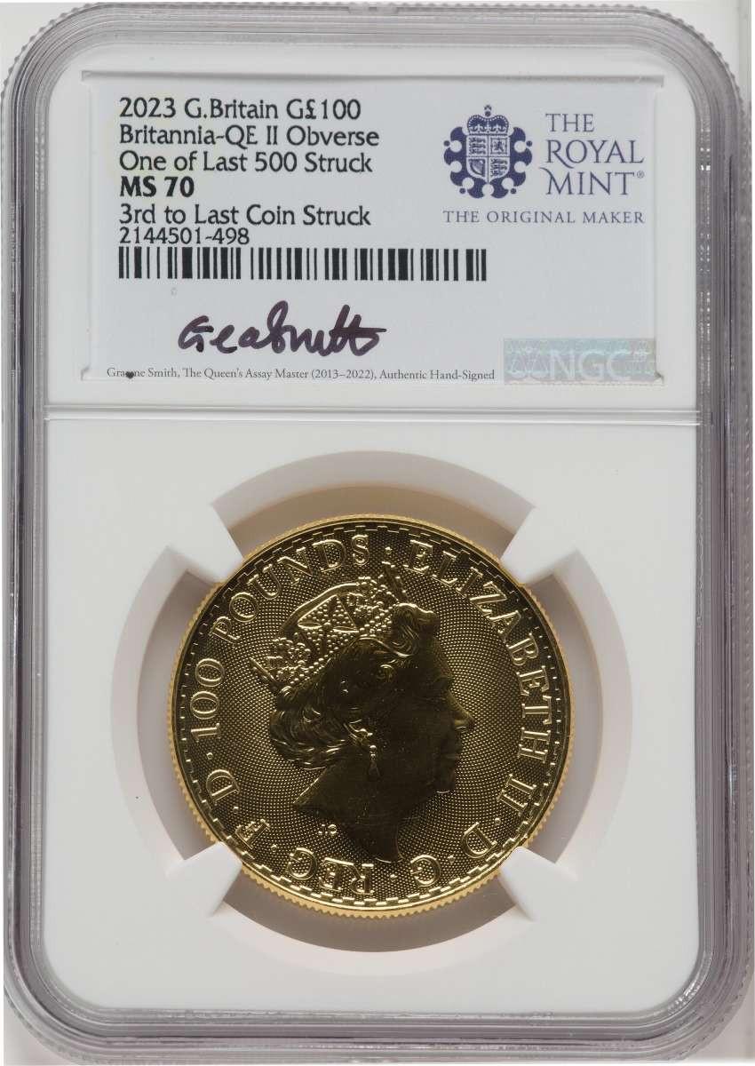 イギリス COINS OF ENGLAND 2023 貨幣カタログ 1000 MS Royal Succession Coin NGC MS70 | Rare Coins For Sale
