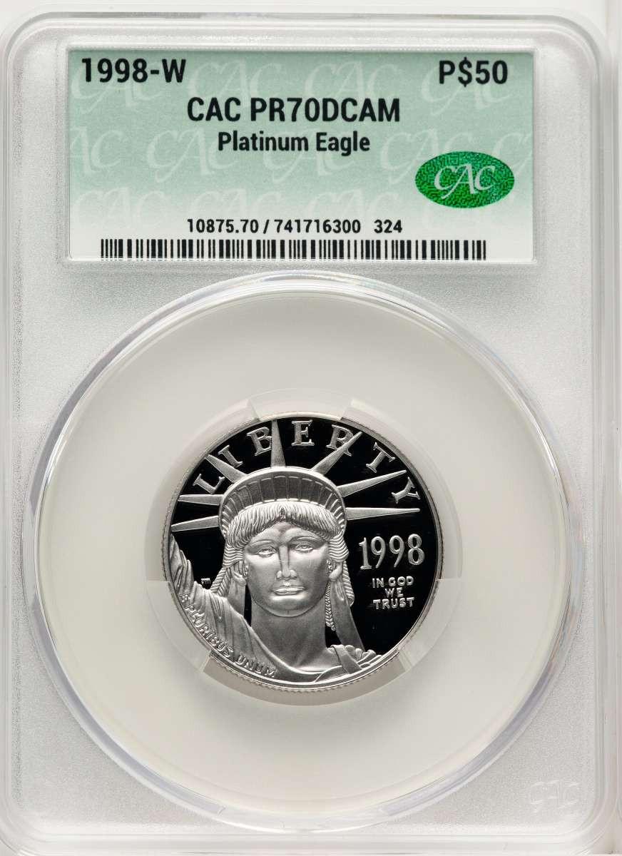 1998 American Eagle Platinum Proof 4枚セット 1998 Platinum Eagle Set 4-Coin Set - Old Pueblo Coin