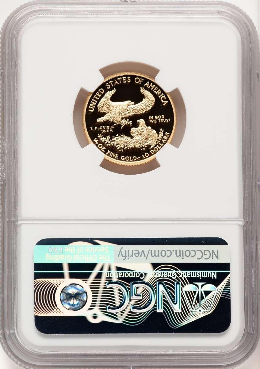 2014-W $10 Modern Bullion Coin NGC PF70 UCAM Quarter-Ounce