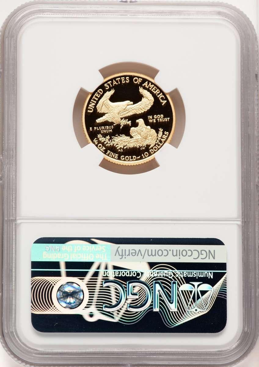 2012-W $10 Modern Bullion Coin NGC PF70 UCAM Quarter-Ounce