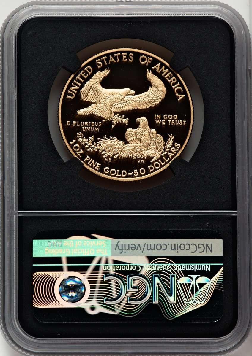 2021-W G$50 Modern Bullion Coin NGC MS70 UCAM One Ounce Gold