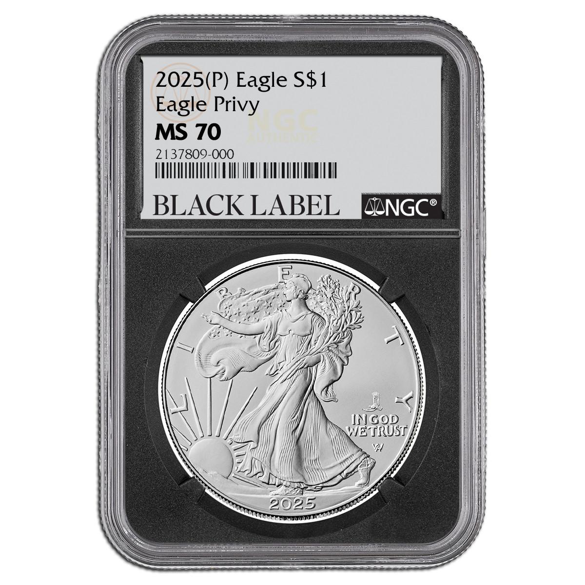 2025年 アメリカ シルバーイーグル Privy NGC 【初期5万枚限定】② 2025年 アメリカ シルバーイーグル Privy NGC 【初期5万枚限定