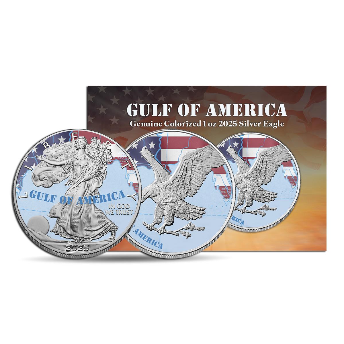 【限定】2021 Colorized American Silver Eagle 2021 American Silver Eagle Type 2 .999 Fine Silver with Our