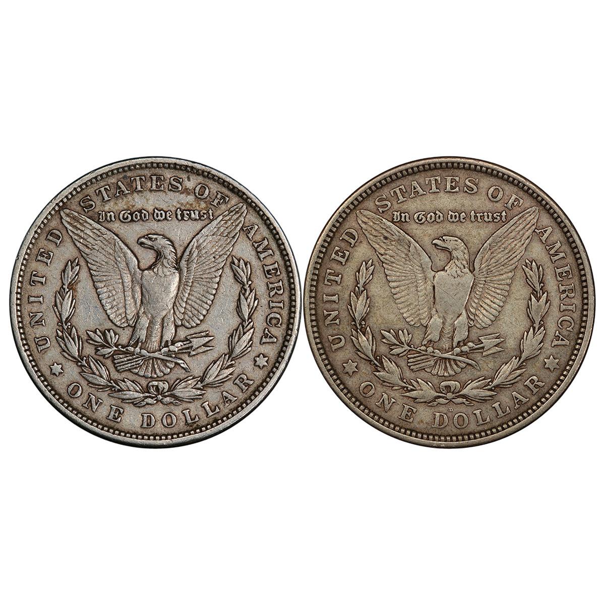 新発売 新商品 and First Last Collection 2pc Dollar Morgan Issue of Year コレクション