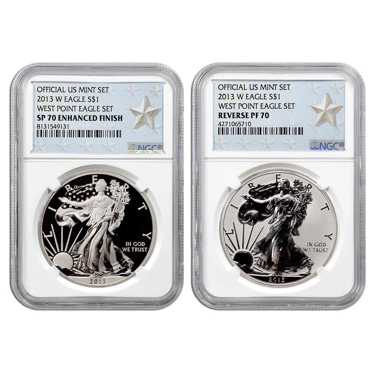 2013年　イーグル銀貨　リバースプルーフ　NGC PCGS 純銀　PF　RF 2013年 イーグル銀貨 リバースプルーフ NGC PCGS 純銀 PF RF