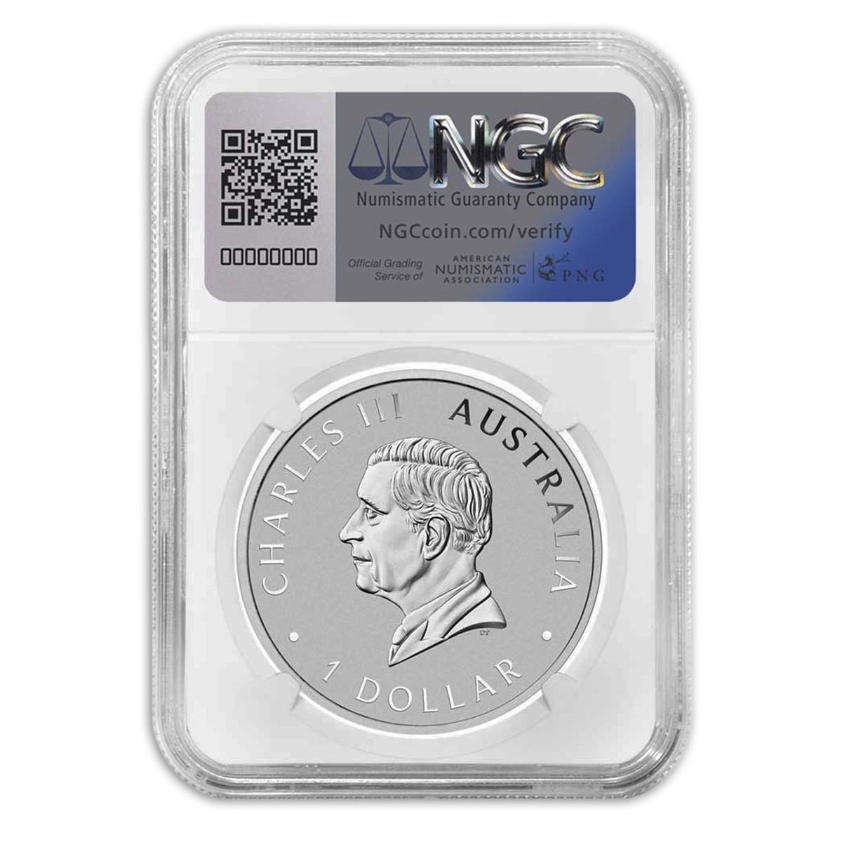 オーストラリア 2023 カワセミ 銀貨 NGC MS70 ファーストリリース 25022DAAX