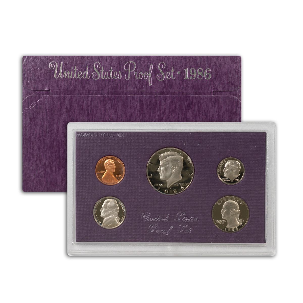 コレクション 1986 United States Proof Coin Set 1986 U.S. Proof Set - Bullion Shark Rare Coin Dealer