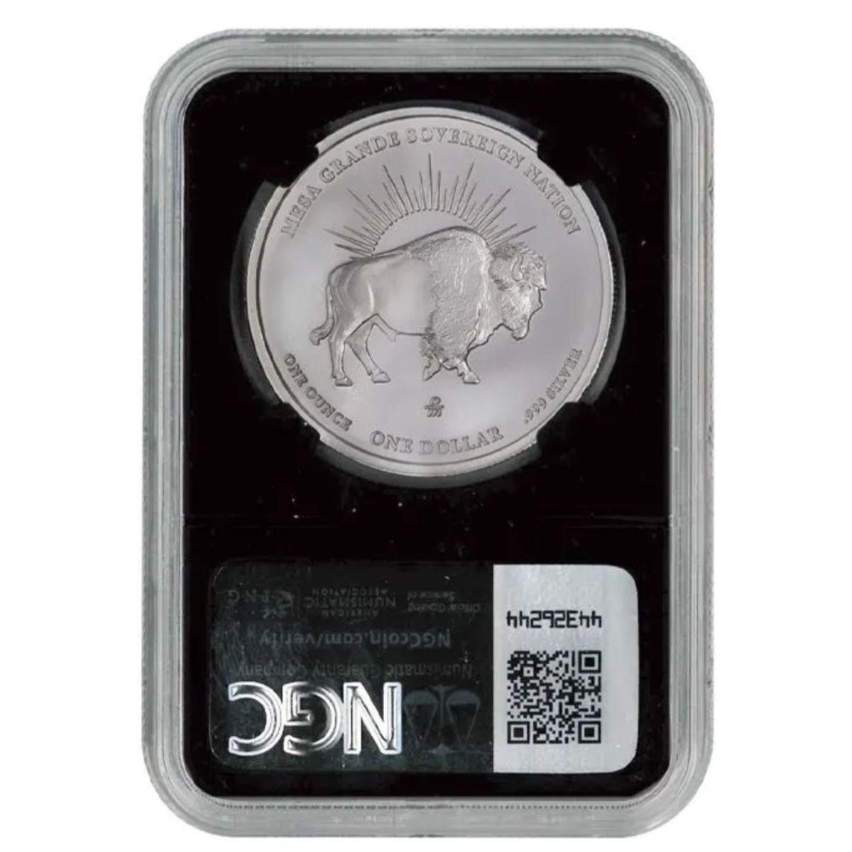 2025 Mesa Grande Mercanti Native American / Bison Silver Dollar